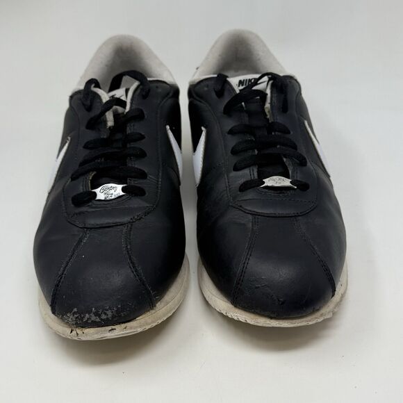 Nike Cortez 72 Basic Leather OG Shoes Mens 13 Black Retro Sneakers 316418-012 - Picture 4 of 16